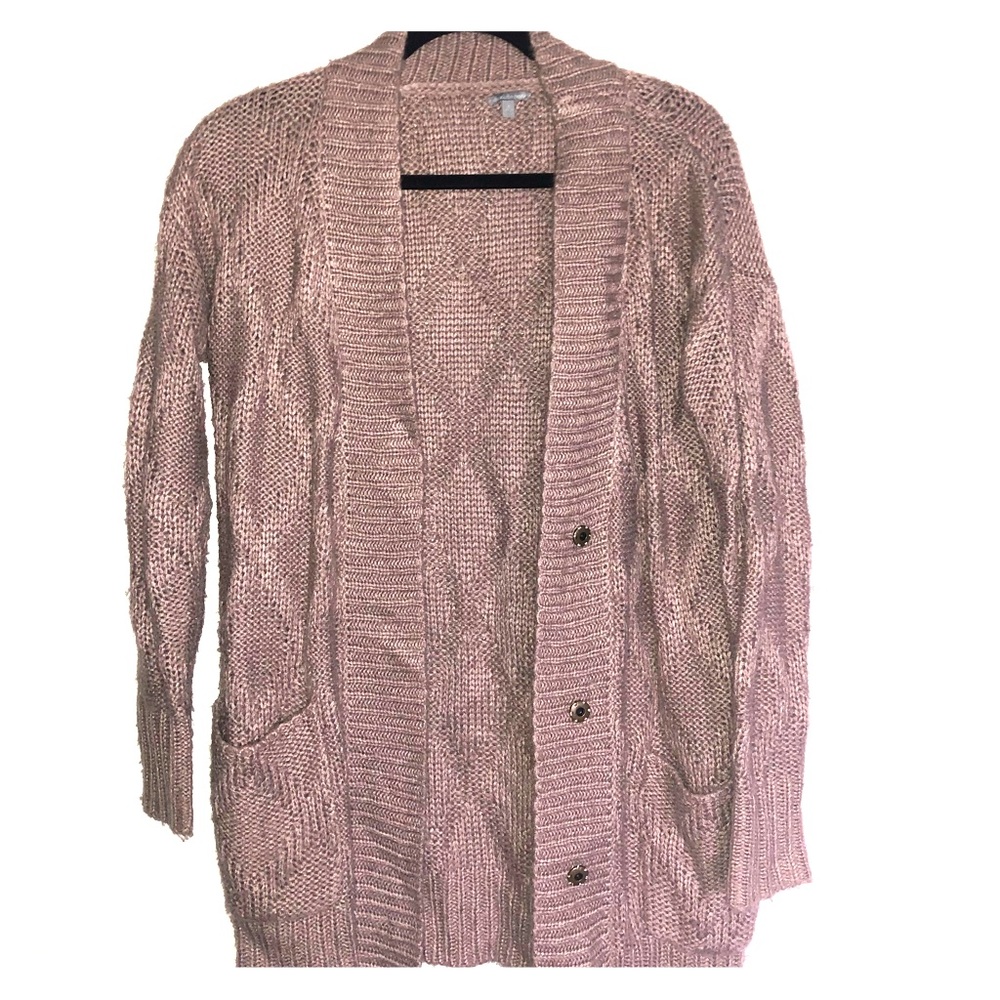 Beige cardigan sweater